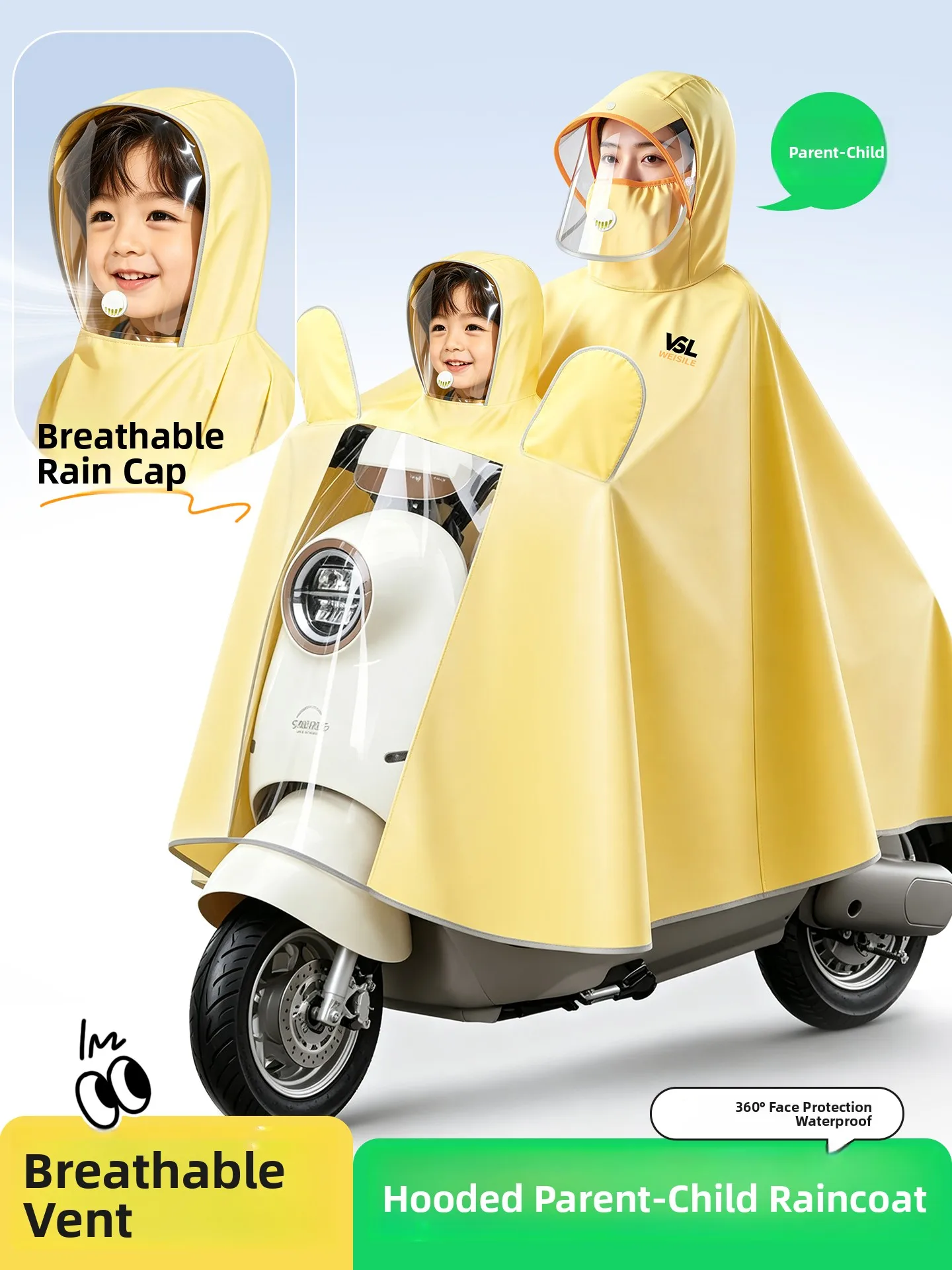 thickened-oxford-cloth-raincoat-for-two-people-vehicle-rainproof-breathable-design-parent-child-school-commuting