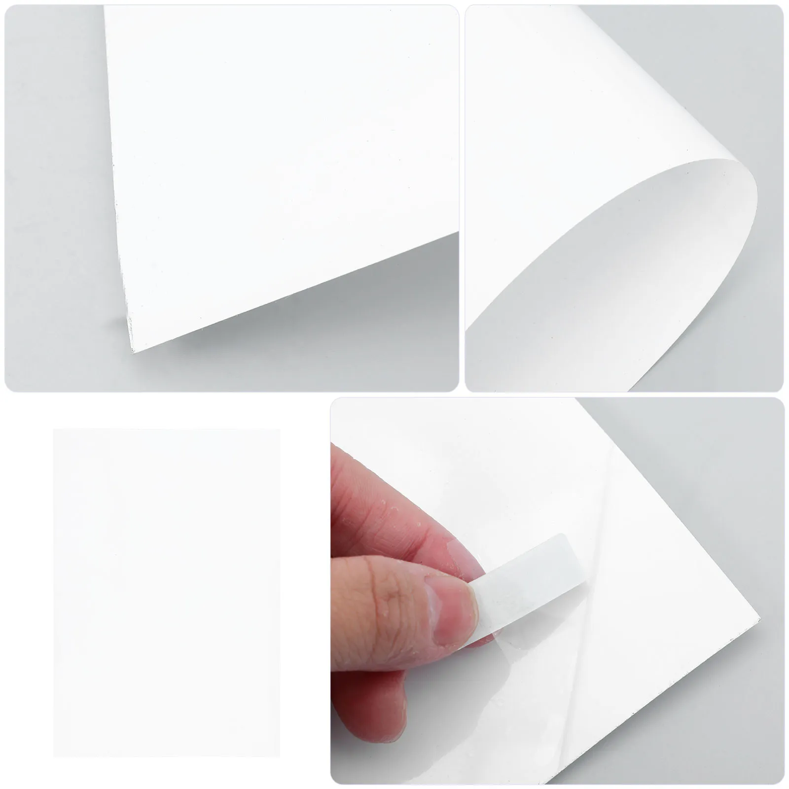 2Pcs Dry Erase Adhesive Whiteboard Sticker Wall Mountable Self Adhesive Whiteboard for Dorm Classroom Office Creative