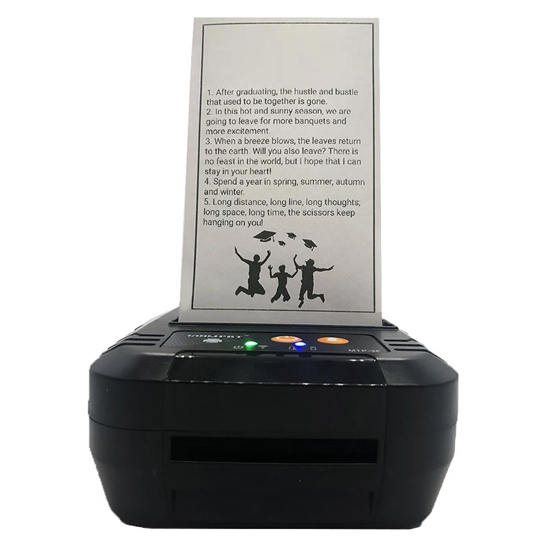 

A10I -3F Printer, 80mm Portable Bluetooth Wireless Mini Thermal Printer, Supports / Ios/Android(US Plug)