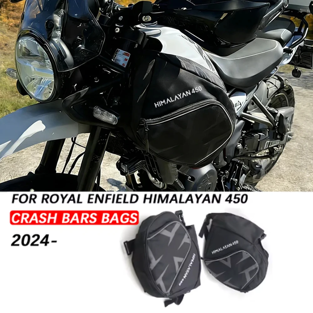 

2024- FOR Himalayan 450 Motorcycle Frame Bumper Repair Tool Bag For Royal Enfield Himalayan 450 Crash Bars Bags Waterproof Trave