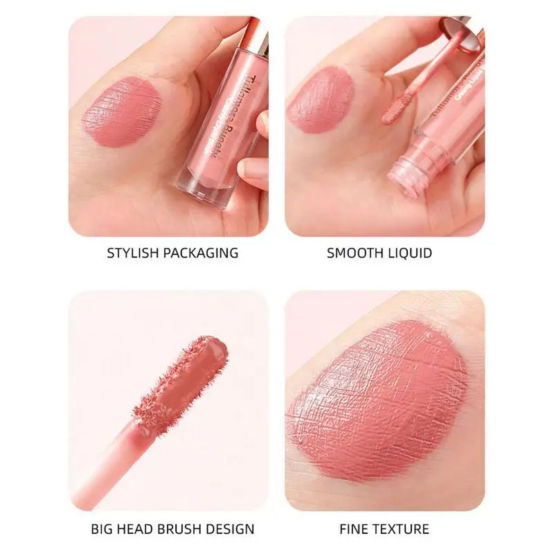 Waterproof Liquid Cheek Blush Facial Nourishing Blush Gel Cream Multi-purpose Eyes&lips Makeup Blush Stick Cosmetics