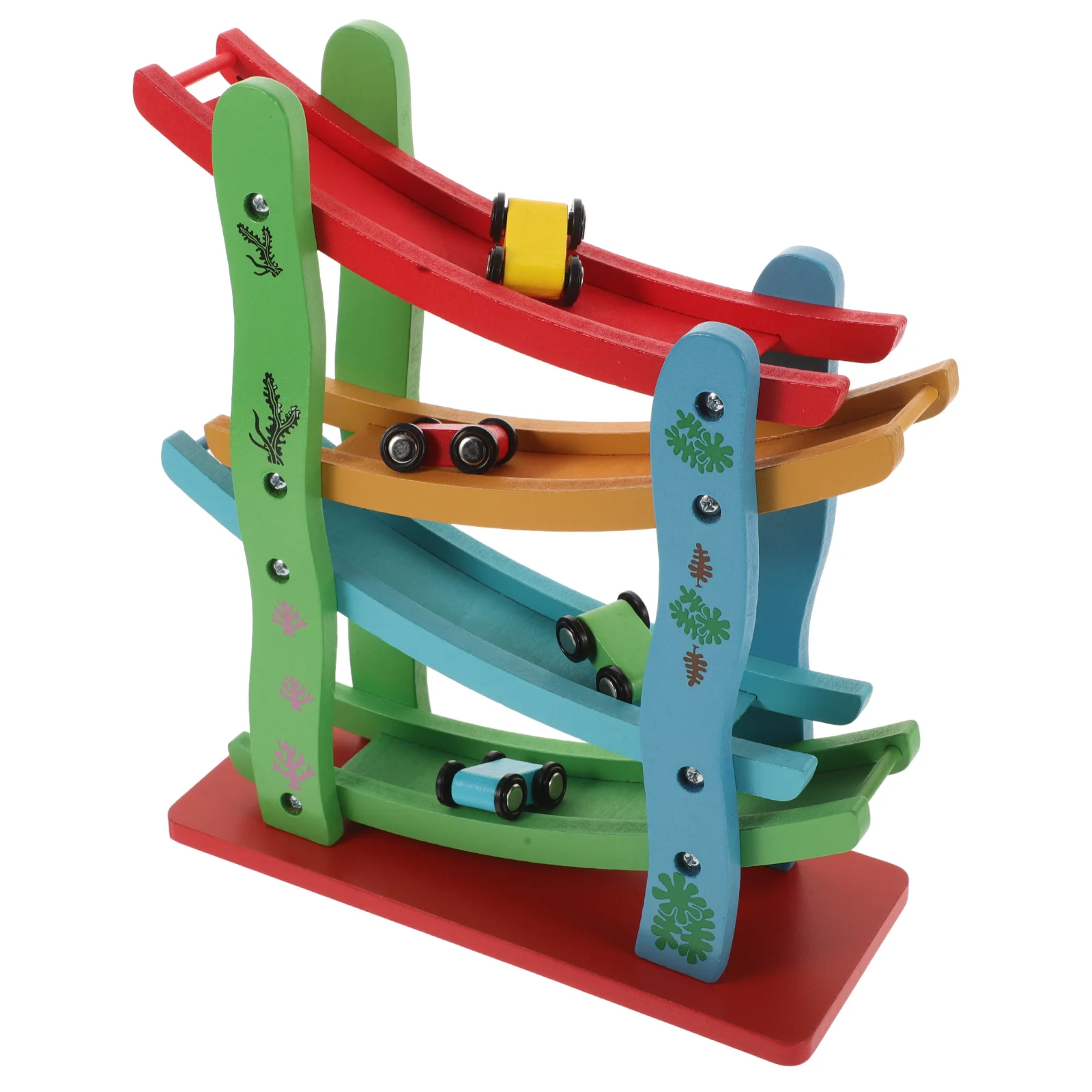 1pc 4層木製グライダースライドカー子供用赤ちゃん手と目の調整教育玩具モンテッソーリ学習