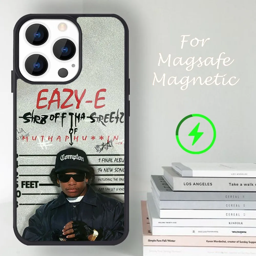 Rapper E-Eazy E Phone Case For iPhone 14 13 12 11 15 Pro Max Magsafe Magnetic