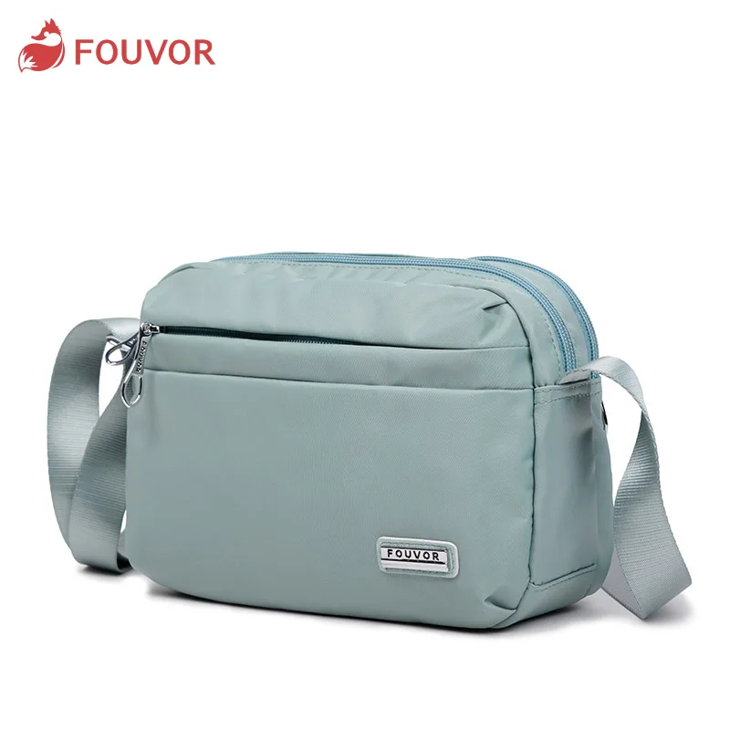 Fouvor 2024 Nylon Small Bag For Women Simple Wild Canvas Casual Oxford Shoulder Messenger Bag For Teenage Girls Tote bag 2800-28