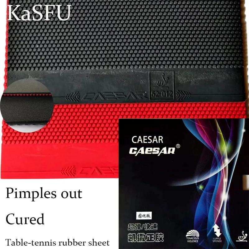 KaSFU Table Tennis Rubber Pimples Out Cured German Style Internal Sponge Anti Arc Sinking Large Particle Ping Pong Rubber Sheet