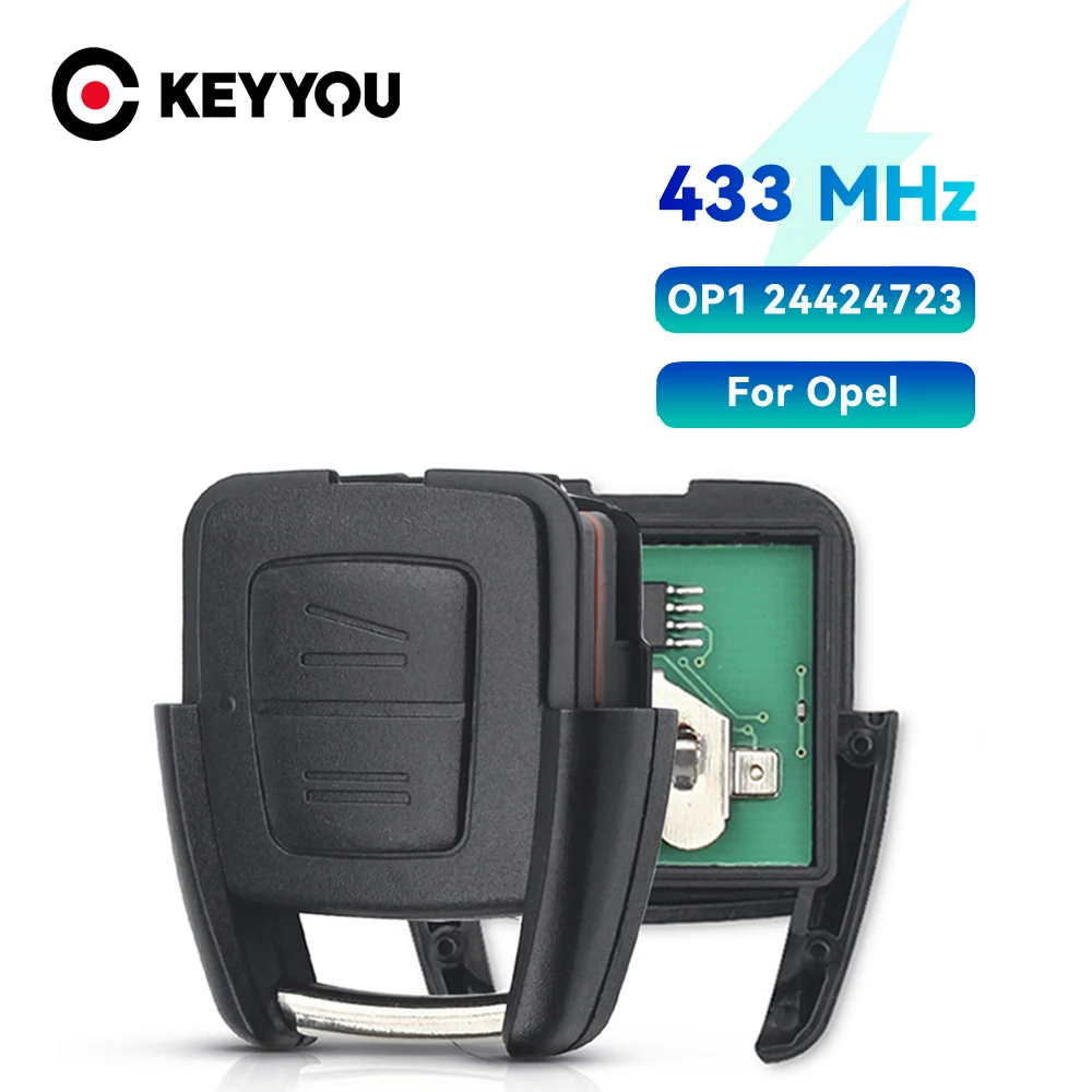 

KEYYOU Remote Control Car Key For Opel Vauxhall Vectra Zafira Omega Tigra rAstra 433Mhz Keyless Entry Alarm Blade No Chip