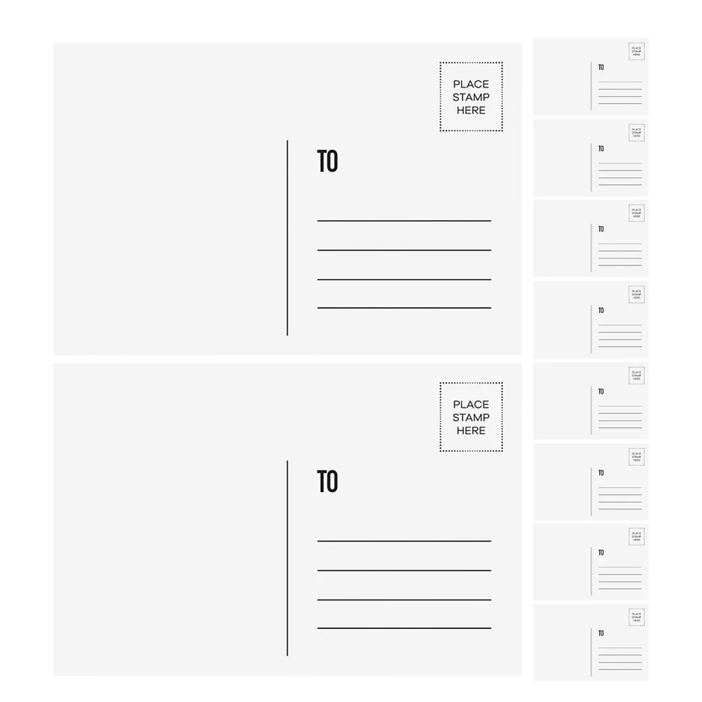 

10 Pcs Blank Postcards Greeting Cards Coated Paper Bulk Student Printing Business Cards Gifts Creative Possibilities Smooth