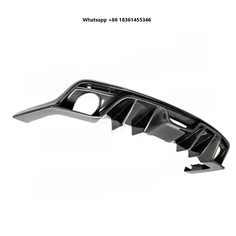 

Carbon Fiber FRP Rear Bumper Diffuser Lip Spoiler FOR Mustang 2015-2017 2 Door Coupe Convertible