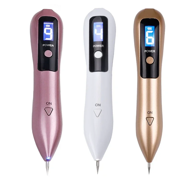 

9 Level Face Skin Dark Spot Remover Mole Tattoo Removal Facial Freckle Tag Wart Removal Skin Care LCD Laser Plasma Pen 1pcs