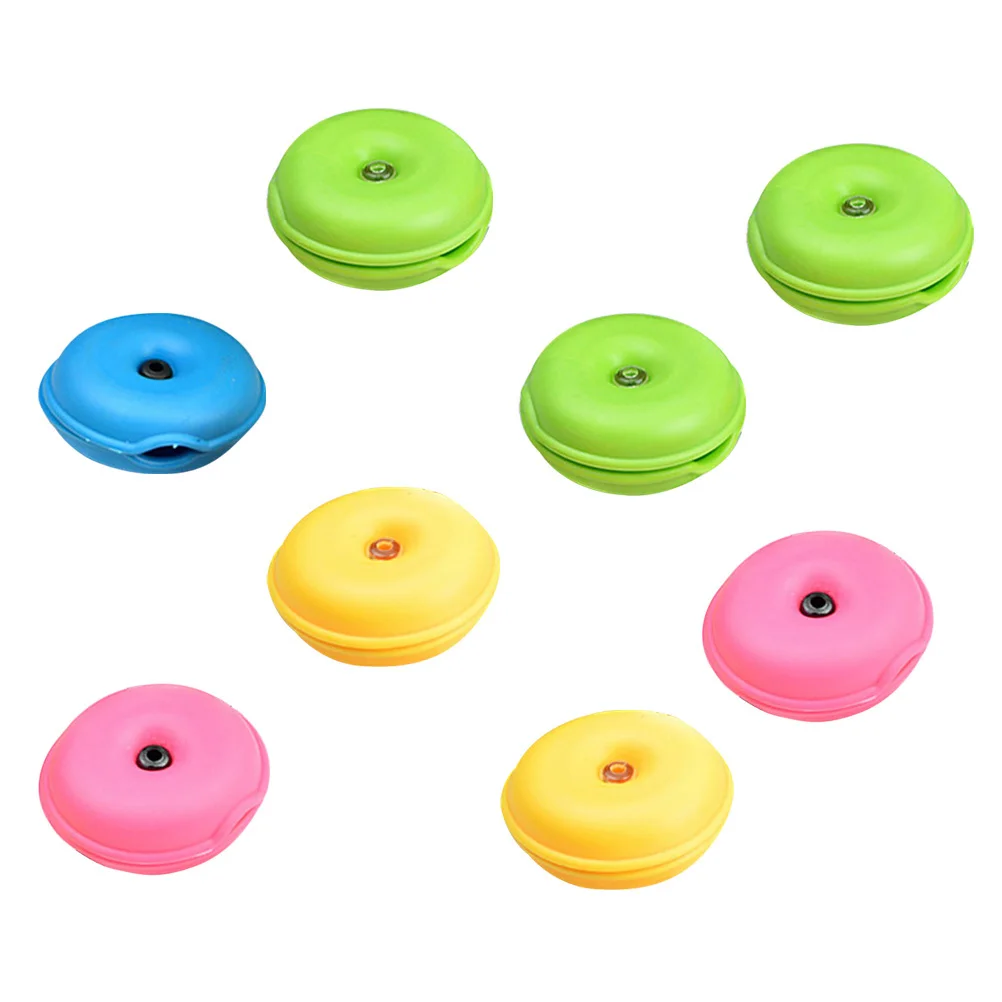 

8Pcs Portable Earphone Cord Organizer Round Winder for USB Cables Headsets Wireless Earbuds Anti Tangle Travel Essential