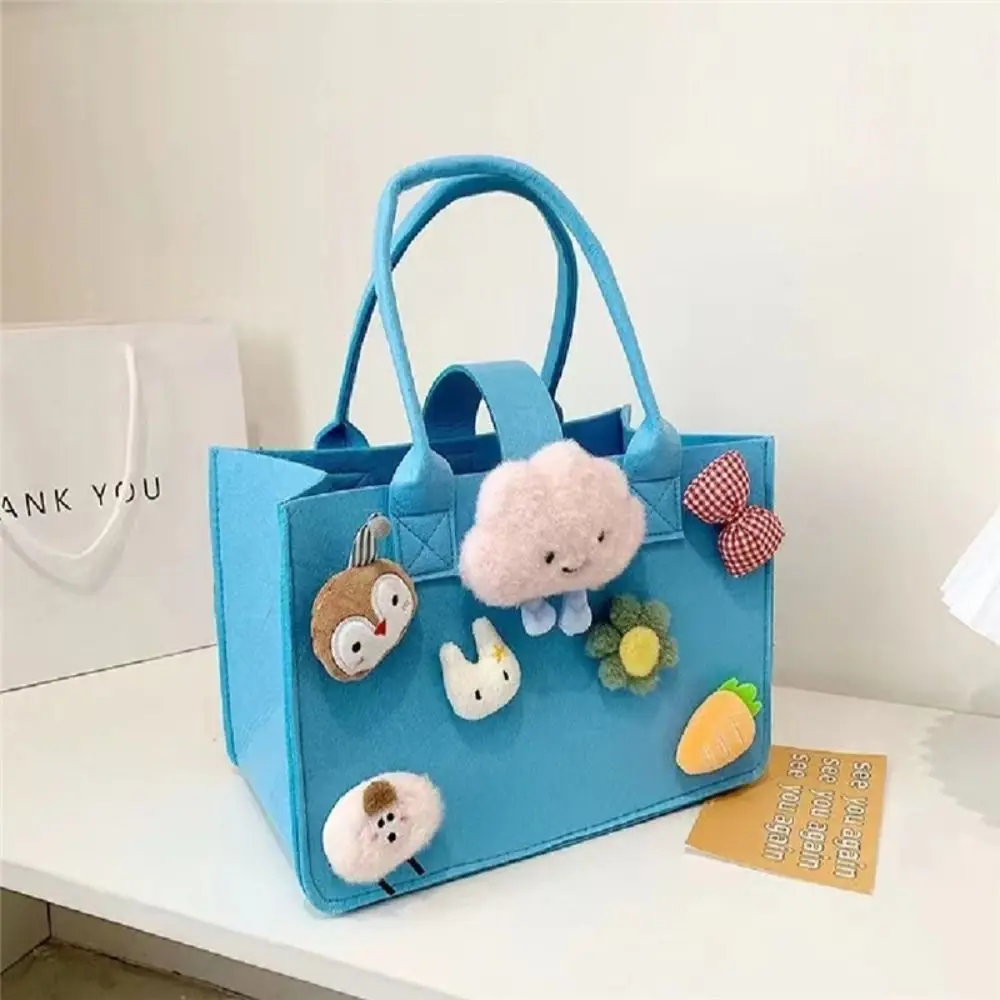 Cute Mother Kids Handbags for Girls Cartoon Baby Bag Souvenir Gift Felt Bag Portable Children Girl Bag Foldable Handbag