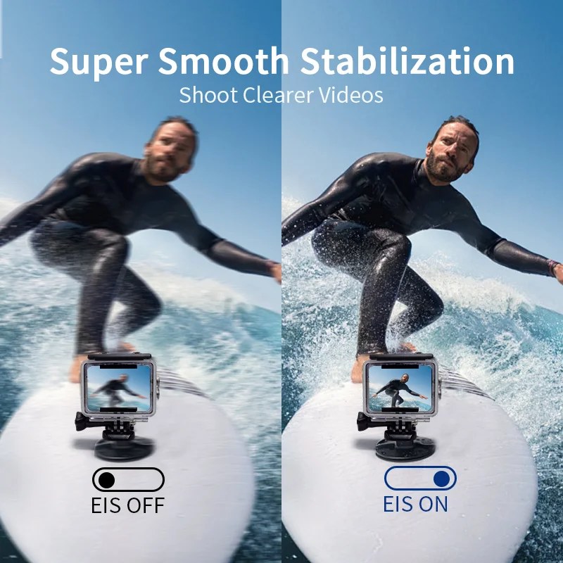 OEM ODM Underwater Camcorder Waterproof Camera Remote Control WiFi 4K30fps Action Camera