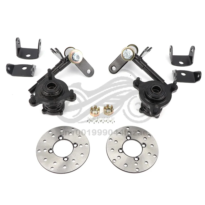 

1Set 4 Stud Steering Strut Knuckle Spindles with 108mm Brake Disc Wheel Hub For 110cc DIY Electric ATV UTV Golf Buggy Bike Parts