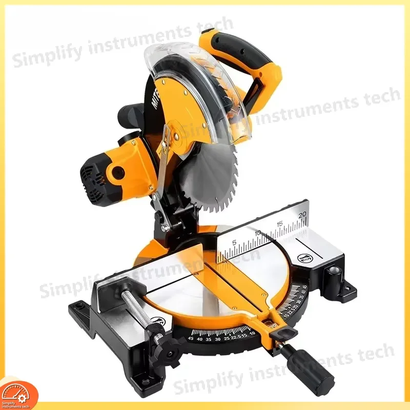 10 Inch 255mm Miter Saw Aluminum Wood Cutter 45 Degree Bevel Multi Function Cutting for Metal Profile