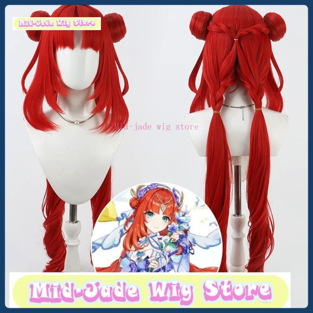 

Mid-jade Wig Store Genshin Impact Nilou Cosplay Wig Halloween Anime Role-playing Synthetic Hair Anime Wig