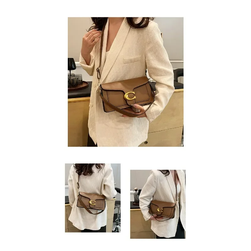 2025 Herbst Neue Nischenhandtasche für Damen, Hochwertige Textur, Einfarbig, Schlicht und Vielseitig, Kleine Quadratische Tasche, Klassische Retro-Umhängetasche – Detail 12