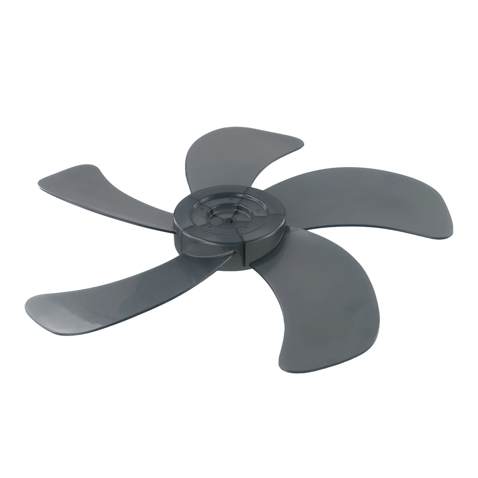 For Pedestal Fan Fan Blade With Nut Cover Five Leaves Fan Blade Home Comfort Easy Installation Noise Reduction