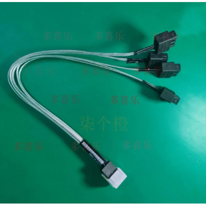 AA   Mini-SAS-HD (SFF-8643) to 4SATA data cable  for HP Z4 G4 Original cable 905196-001