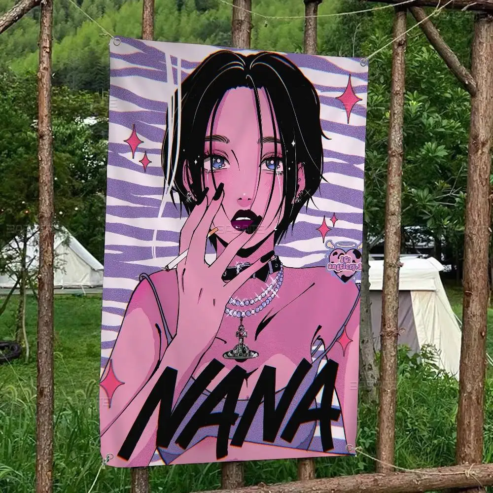 أنيمي N-NANA شوجو مانغا لتقوم بها بنفسك العلم لمجموعة الأسرة صور غرفة المعيشة ديكور المنزل النوم جدار ديكور فني راية