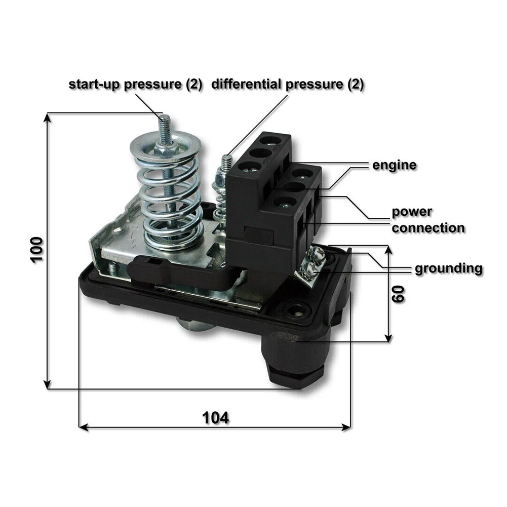 

High Quality Pressure Switch Control Domestic Excellent Service Life Pressure Switch Replacement Part Compressors