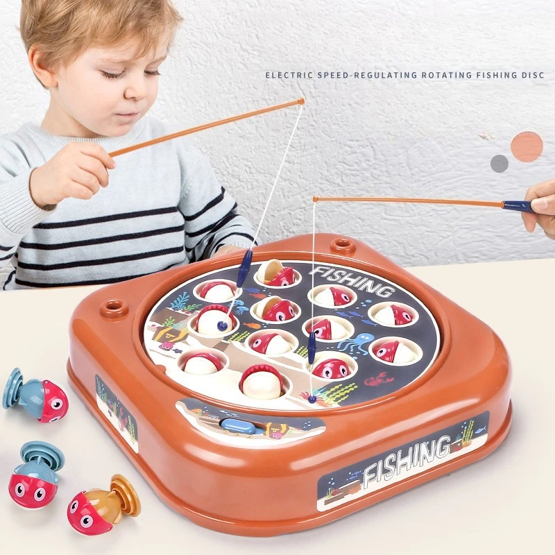 

Simple magnetic fishing toy, pole play game, children's toy, Montessori with pole, children's education, no spinning gift