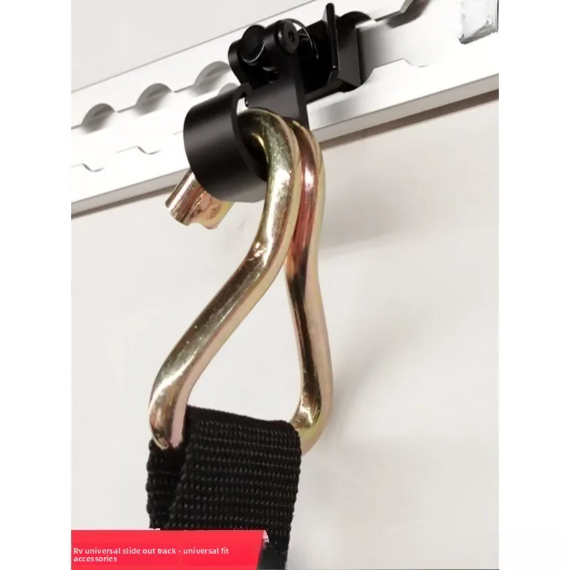 Hook, RV modified car rail matching hook, easy to disassemble and assemble, black hook, durable and sturdy