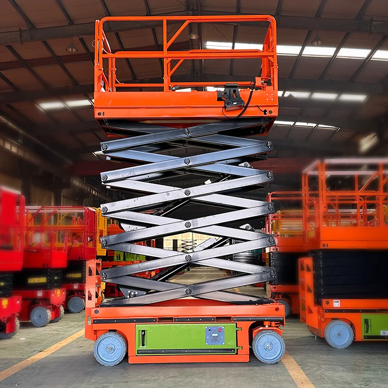 Electro-hydraulic scissor lift Aerial lifting platform and mobile scaffolding