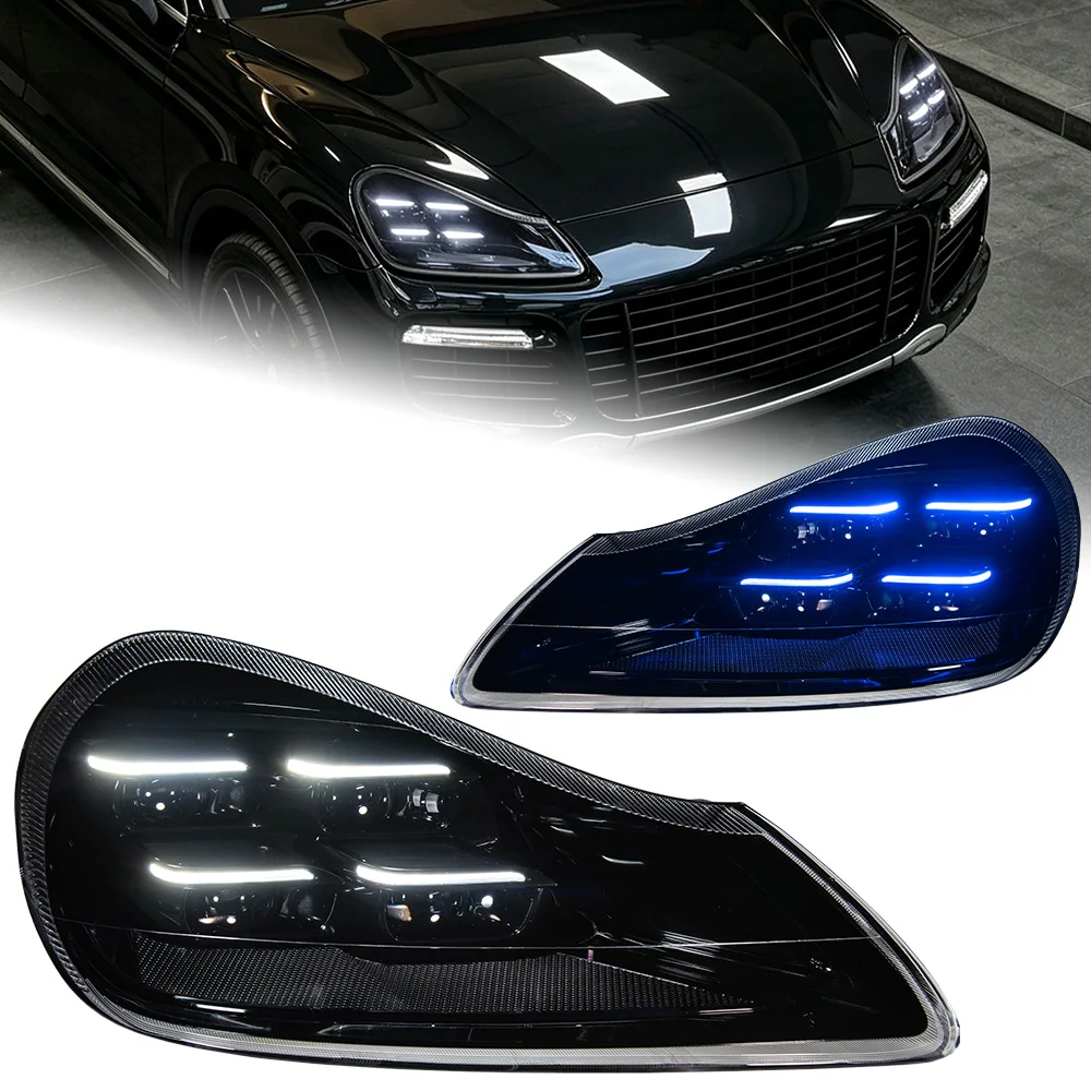 AKD Car Styling Head Lamp for Porsche Cayenne 957 2007-2010 Projector Lens Headlights Signal DRL Automotive Accessories - view 4
