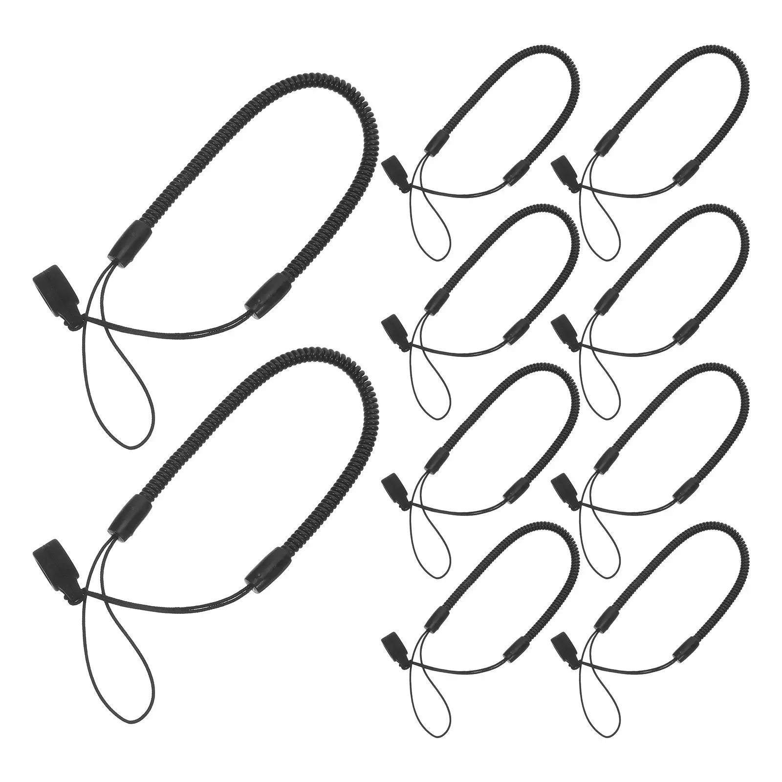 

10Pcs Anti Loss Elastic Tether Lanyards 23Cm Retractable Pencil Strap for Tablet Stylus Office School Desk Use Portable