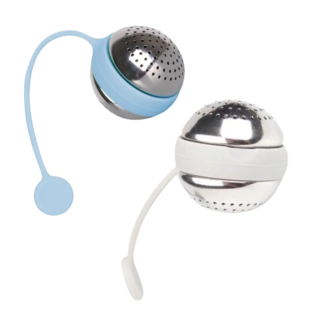 

2pcs Infuser Ball Stainless Steel Fine Mesh Filter For Loose Leaf Tea Herb Spices Brewing Reusable Tea Making Tool Kitchen Bar