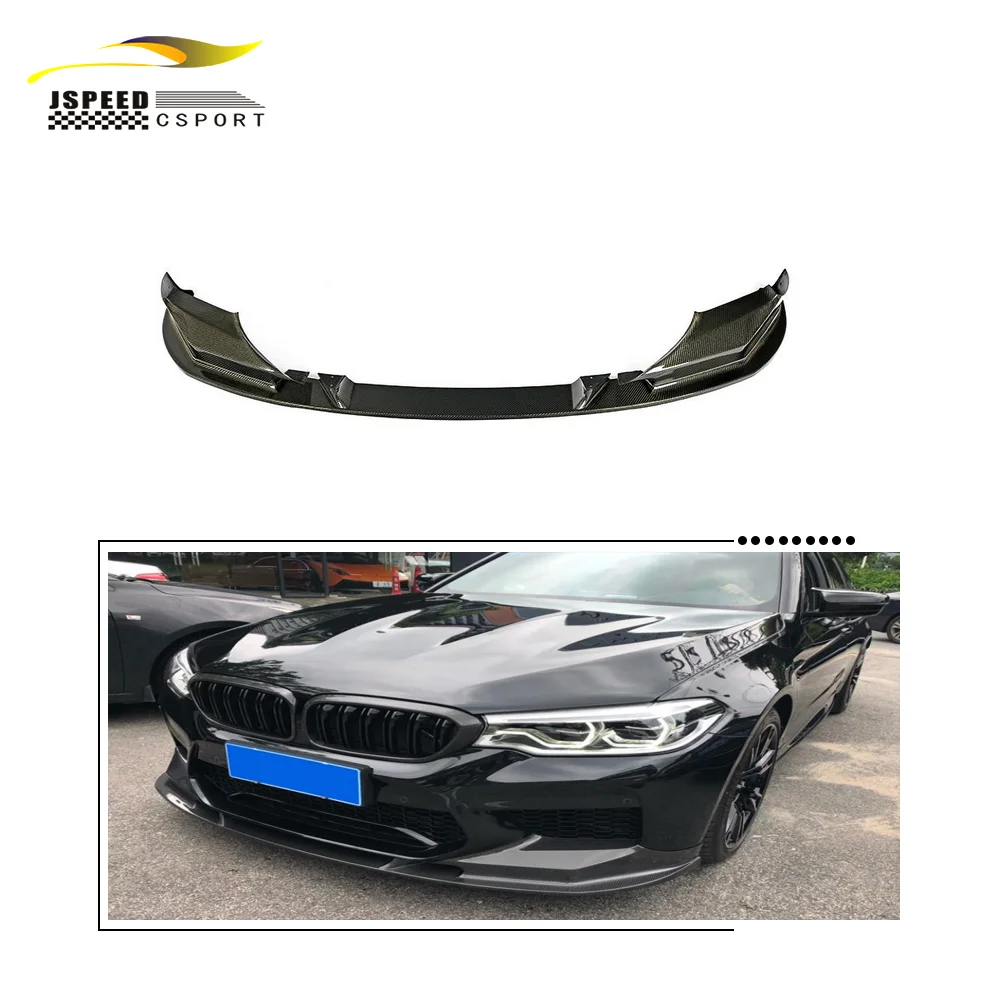

Suitable for The 2018-2019 JCSPORTLINE carbon fiber front bumper lip of the BMW F90 M5 sedan with four doors