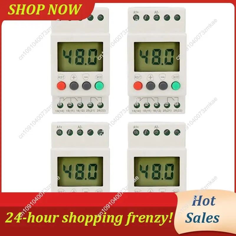 Daily Sale 4X Voltage Detection Relay SVR1000 Voltage Protection Digital Single Phase Monitoring Protection Relays,ACDC 24-48V