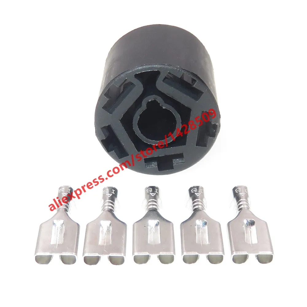 1 Set 5 Pin Automotive Sockets Round Connector Car Wire Harness Socket Auto Modification Accessories