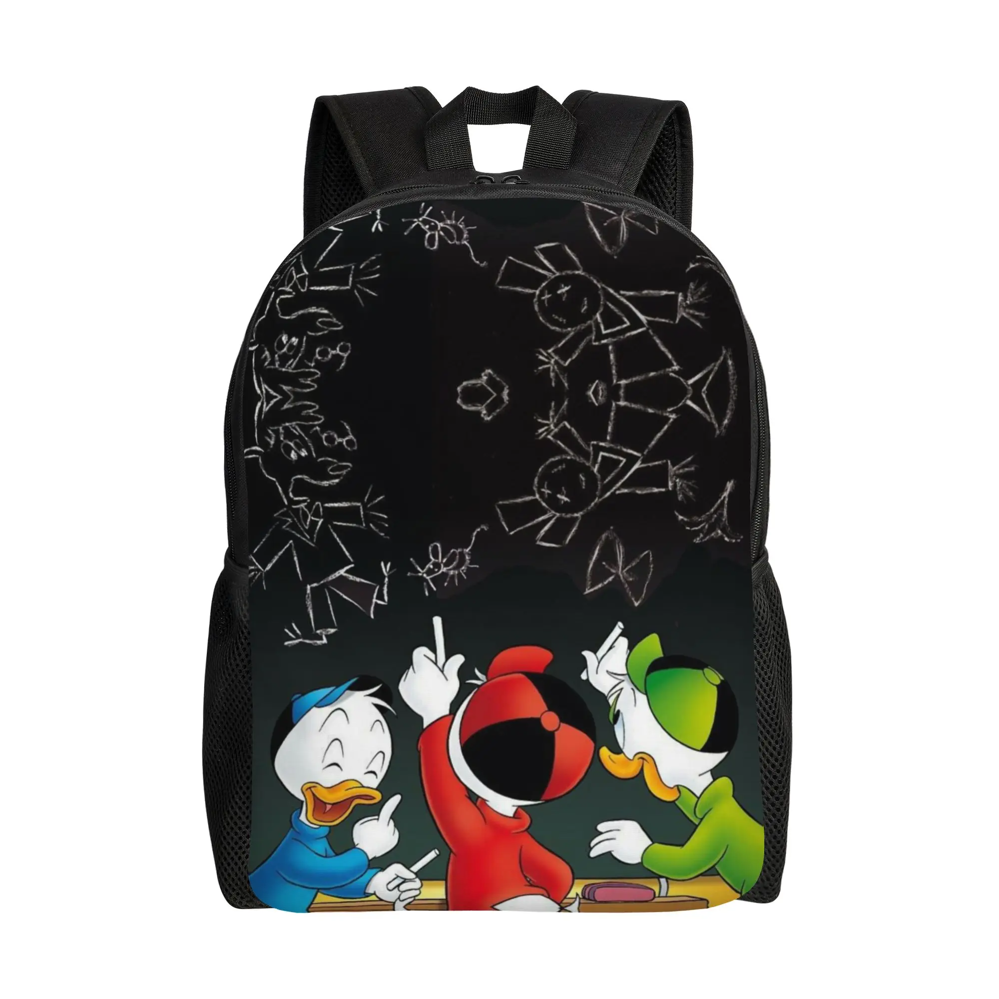 

Back to school season Personalised Huey Dewey Louie Schoolbag DuckTales Teenager Backpack