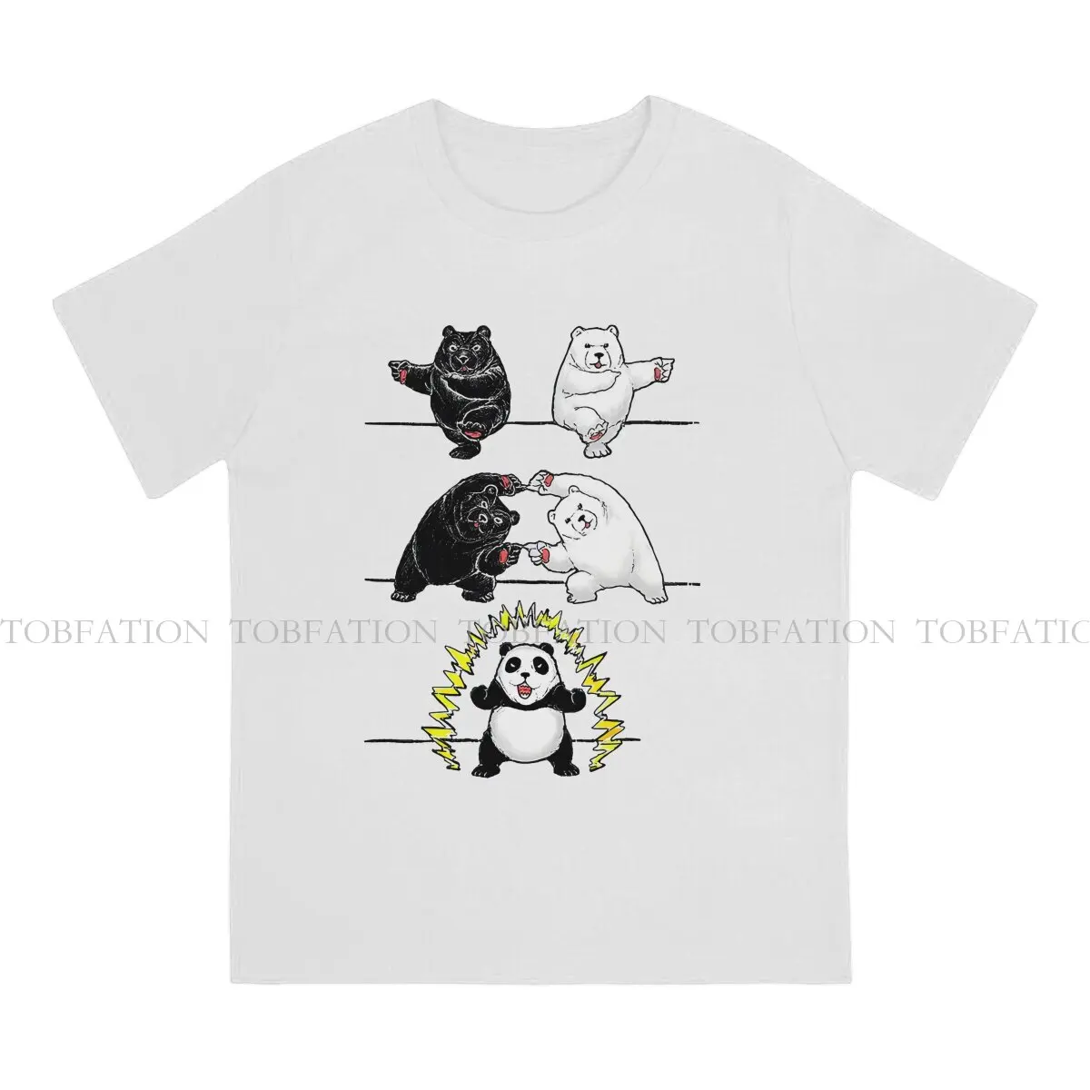 Pandas TShirt for Men Fusion Humor Summer Tee T Shirt Novelty