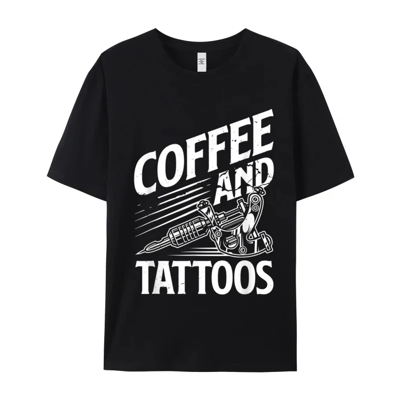 Short Sleeve Tops Tees Thanksgiving Day O-Neck Cotton Youth T Shirts Coffee Tattoo Lover Tattoos Tattoo Funny T-Shirt Newest