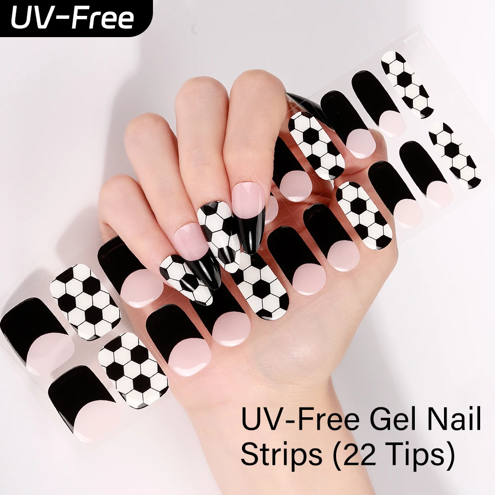 22 Tips UV-Free Gel Nail Strip - Full Cover Adhesive review and price