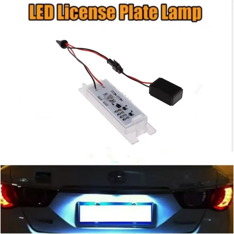 

2Pcs License Number Plate Light For Chevrolet Malibu 2013-2015 Camaro 2014-2020 Volt 2011-2015 2016 2017 2018 2019 LED Logo Lamp