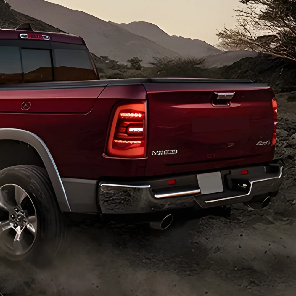 

For Dodge RAM1500 2009-2018 Car Rear Back Lamps Upgrade Highlight Flashing Taillight Accessories LED Auto Rear Lamps Assembly