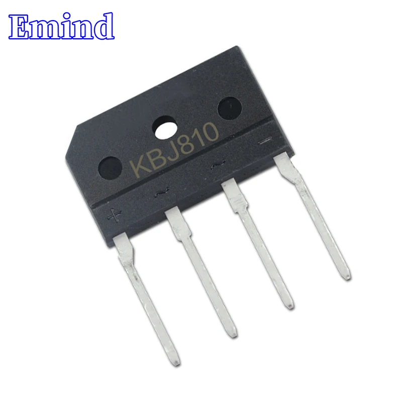 

5Pcs KBJ810 Bridge Rectifier 8A/1000V KBJ8M Bridge Stack Cutable Foot KBJ Footprint Flat Bridge