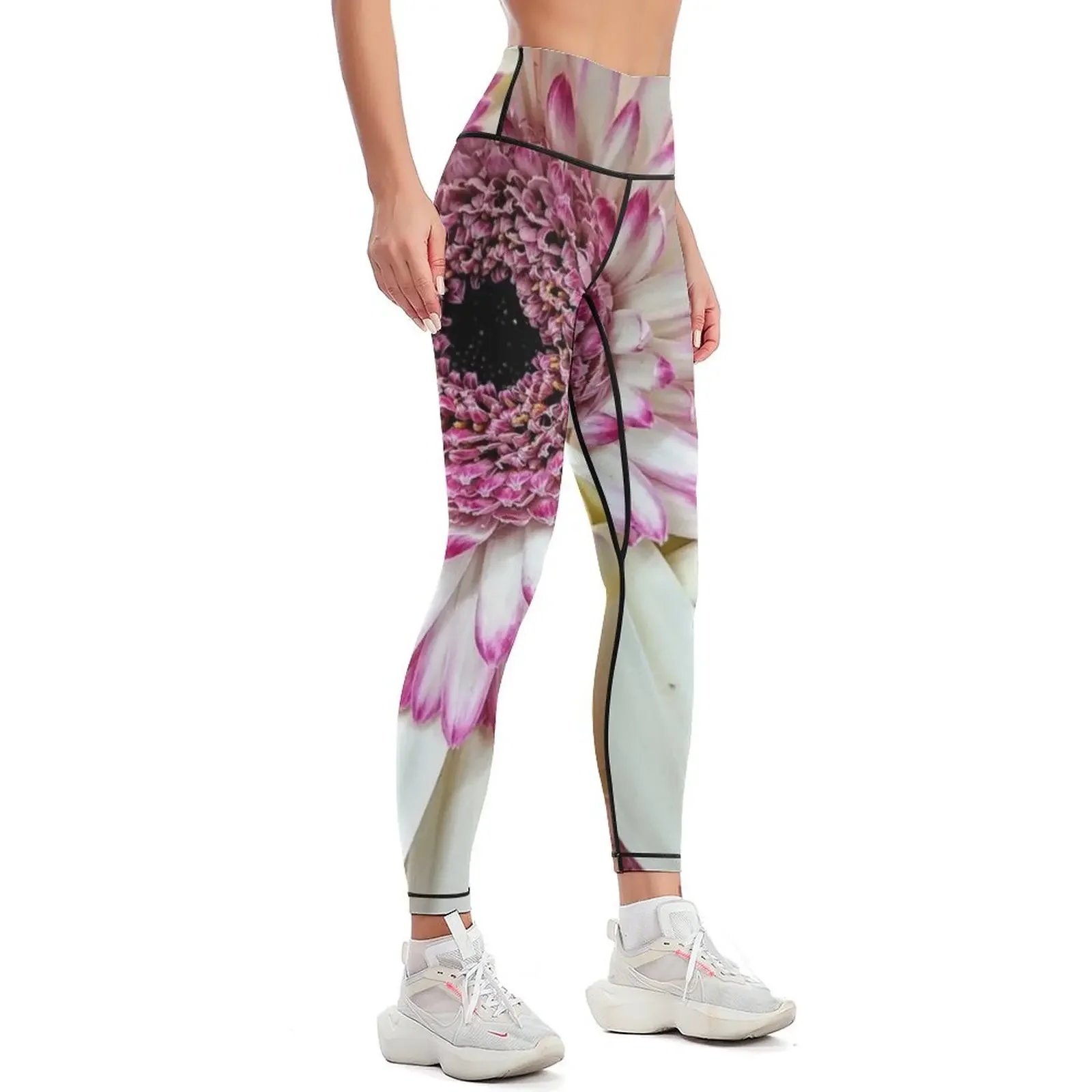 Purple Tipped Daisies Leggings Jogger pants Women's tights exercise clothing for Sports pants for Womens Leggings