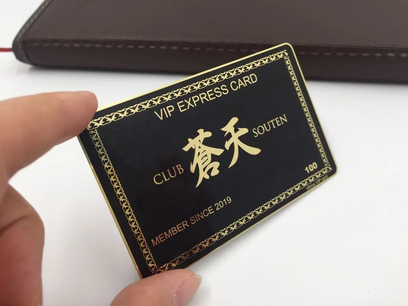 DU Visiting Metal Cards With Holes