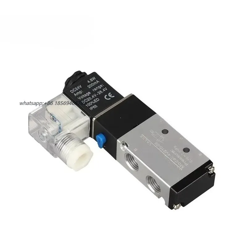 2026 Pneumatic Electric Solenoid Valve 5 Way 2 Position Control Air Magnetic Valve 12V 24V 220V 4mm-12mm Hose Fittings