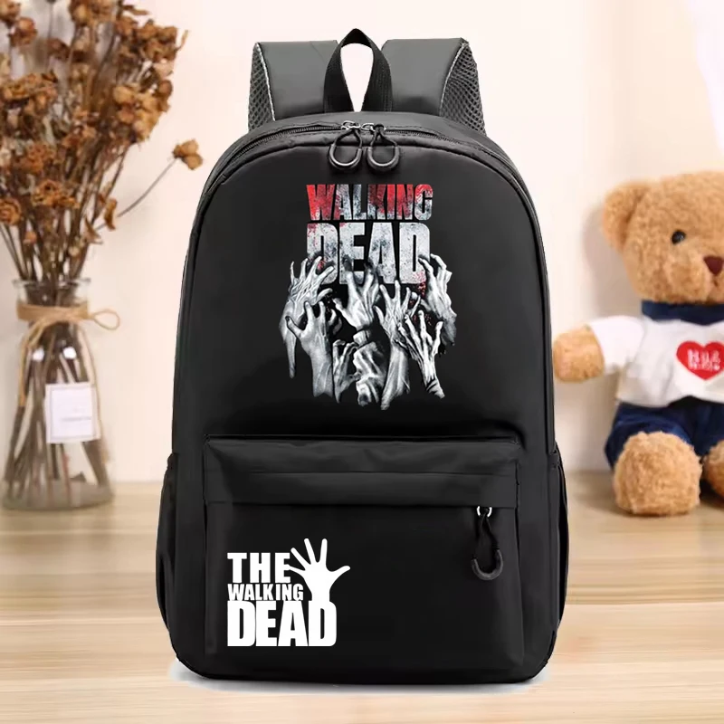 The Walking Dead Backpacks Students Back to School Book Bag Boy Girl Book Bag Teenager Large Capacity Bag Laptop Bag Mochila