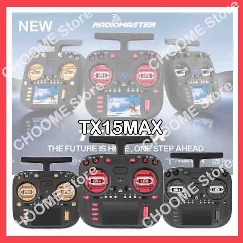 Radiomaster TX15 Max مع AG02 CNC Hall Gimbal ميكروفون جيروسكوبي مدمج 3.5 بوصة IPS شاشة تعمل باللمس وحدة تحكم راديو ExpressLRS2025