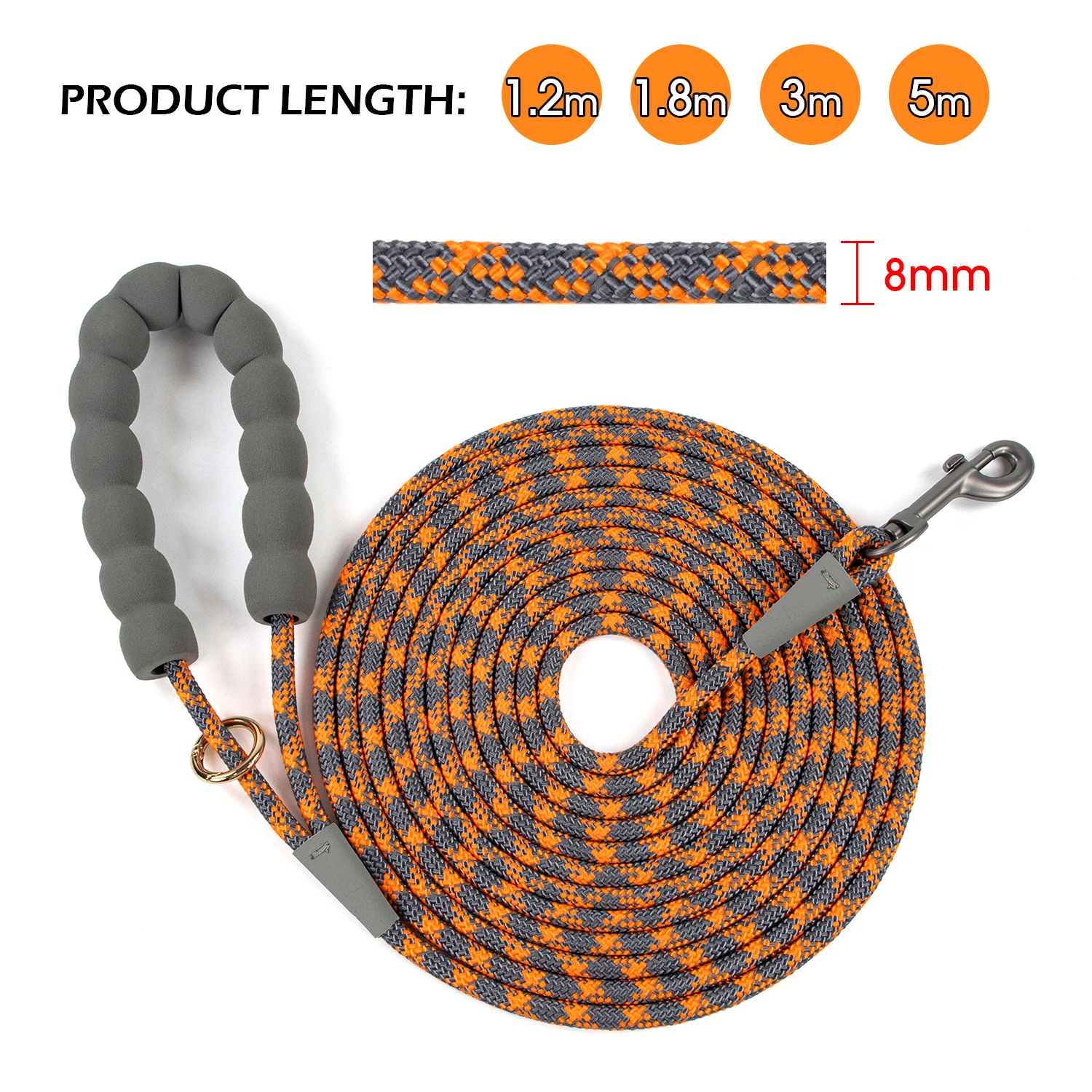 

Reflective Small Long Dog Leash Strong Nylon Pet Leash for Medium Dogs Walking Running Comfort Handle Freeship pets accessories
