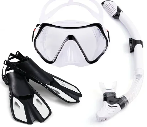 

Hot Sell Diving Equipment Set Swim Mask Adults Children Diving Fins High Quality Snorkel