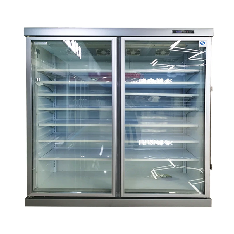 [Customized]Drink display refrigerator supermarket glass door refrigerator milk