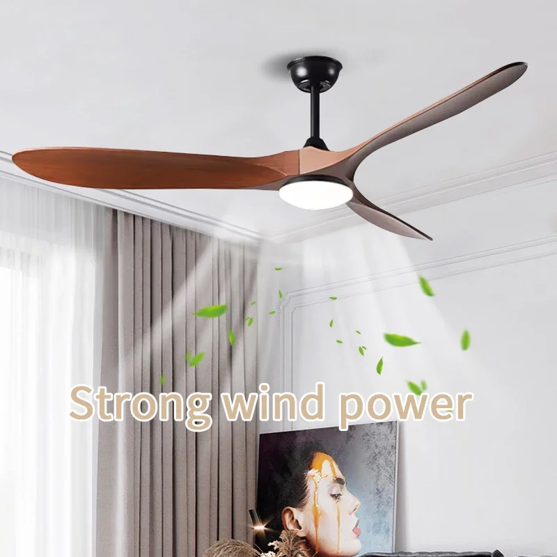 Low Floor Modern Ceiling Fan Without Light 42/52 Inch DC Motor Reversible Blade Remote Control LED Fan with Light Pendant Lamp