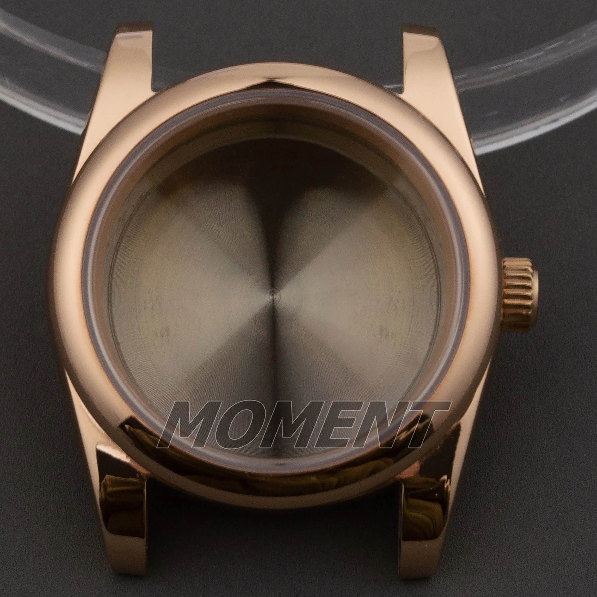 NH35 حافظة لـ Datejust أسود/ذهبي وردي/ذهبي ياقوت زجاجي حافظة ساعة من الفولاذ المقاوم للصدأ أجزاء تناسب حركة NH35 NH36